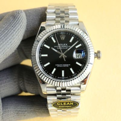 C Factory ROLEX Datejust Log  2836-2  904L Steel 41mm Watch